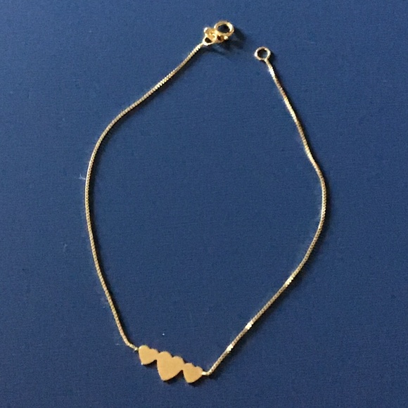 Jewelry - Gold made in Italy heart bracelet